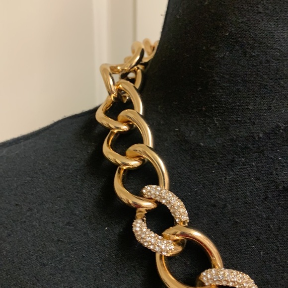 Necklace Gold with bling on chain, NWT, 22”. NWT - Picture 2 of 8